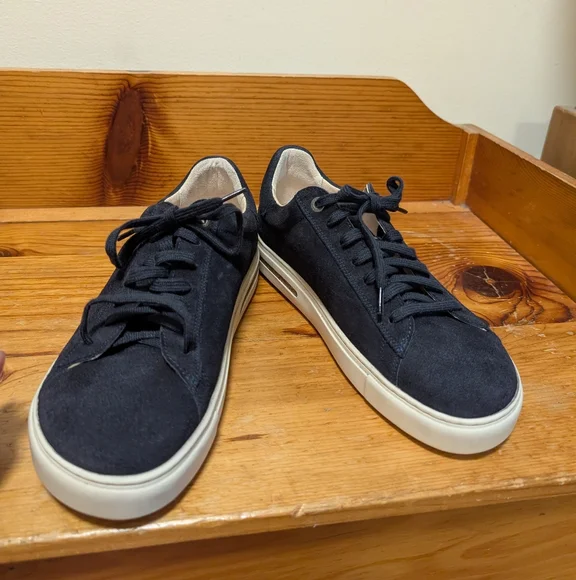 Birkenstock Gary Suede Sneakers – Navy Blue, Size 40 EU US
